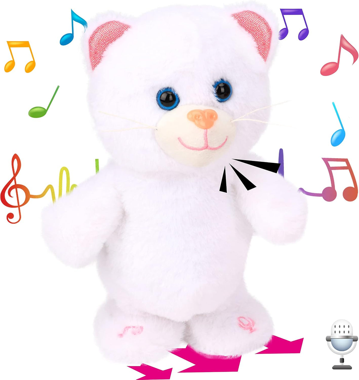 Hopearl Talking Singing Cowgirl Repeats What You Say Girl Walking - Cat
