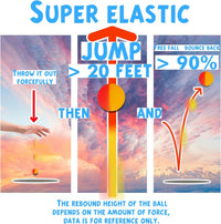 Whkvnng 50 rubber bouncy balls with two-color gradients, 32mm - view 4