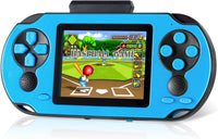 TaddToy 16 Bit Handheld Game for Kids Adults - Blue