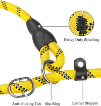 Slip Lead for Dogs, No Pull Training Leash, Padded Handle – Essentials for Dogs - L-1/2"x6'(110-250lbs) / Yellow - image 4