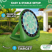 Swooc Bull Chipper giant inflatable golf darts board for backyard play - view 7