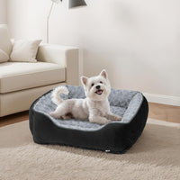 JOEJOY Rectangle Dog Bed for Large Medium Small Dogs - Black / S(20"x 19"x 6") - image 3