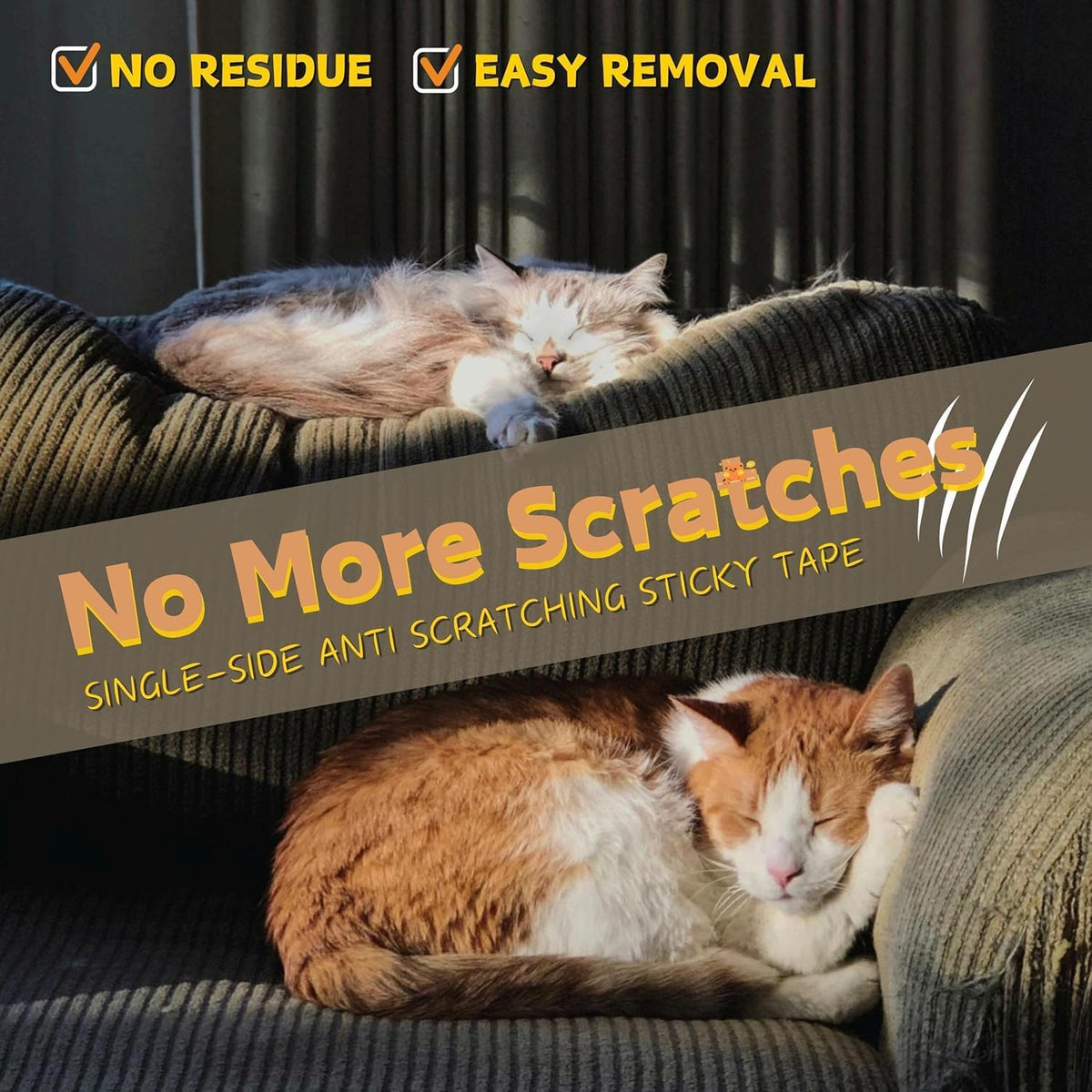 Door Protector from Dog Scratching 118" x 8.2" Cat Scratch Door Frame - 200" x 12" - image 2