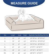 Sunsleek Dog Bed Covers Replacement Washable - Grey / 35.0"L x 23.0"W x 6.5"Th - image 4