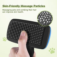 Pecute Skin Friendly Self-Cleaning Slicker Brush for Dog & Cat - Small / Blue - image 4