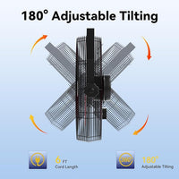 14 Inch Wall Fan Pro Series - Waterproof Motor High Velocity Wall Mount Fans for Commercial, Residential, Warehouse, Covered Patio, Shop, Garage, Barn, Gazebo 3 Speed 3000 CFM UL Safety Listed