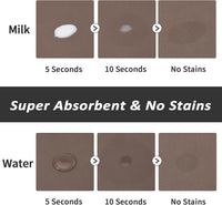 HotLive Dog Food Mat, Absorbent Cat Mat for Food and Water - Brown / 24"L x 16"W - image 2