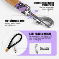 Long Dog Leash Reflective Rope Training Lead 15ft 30ft 50ft Check Cord – Essentials for Dogs - Light Purple / 30ft x 3/8inch - image 2