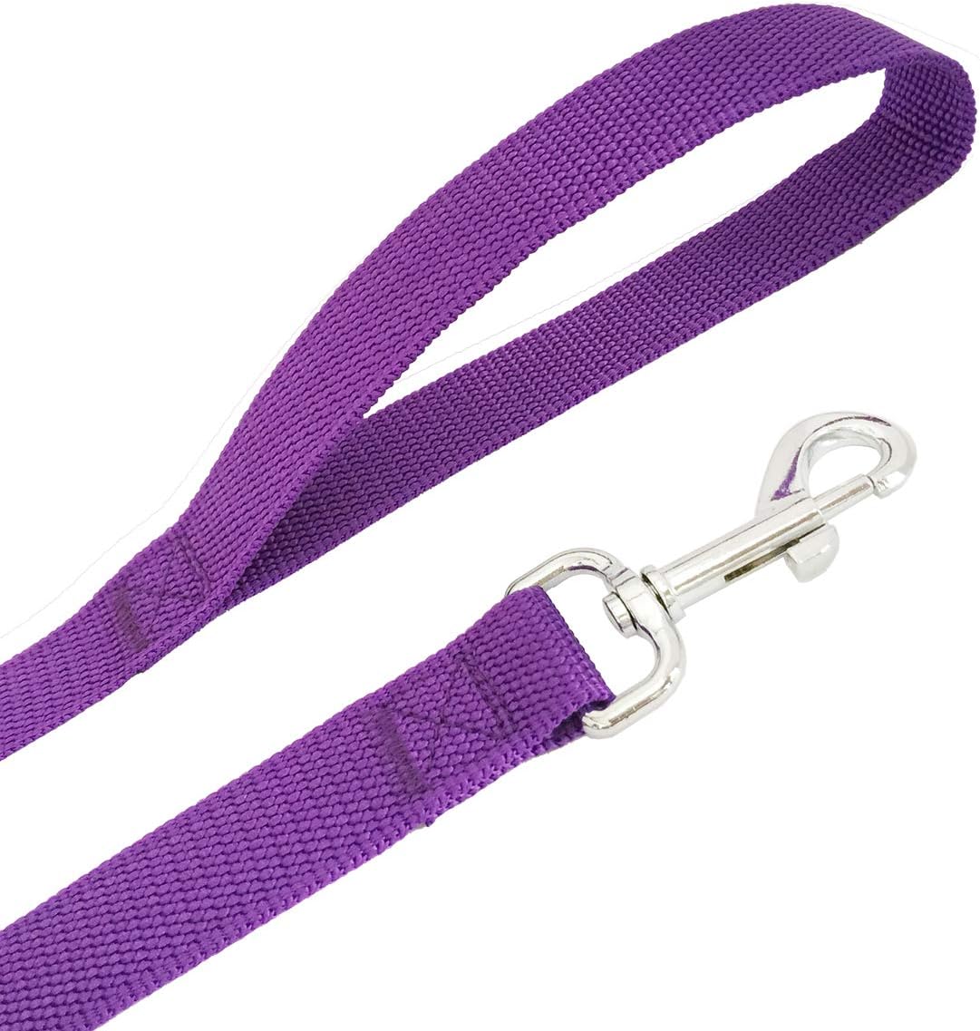 SALO Nylon Training Dog Leash for Small Medium Large Dogs - Purple / 3/4 inch x 15 feet - image 4