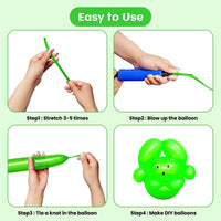 260 Clear Long Balloons for Animals - Multi - image 4