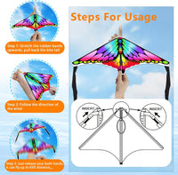 Tcvents mini finger launcher kites for kids with rubber band launchers in bright prints - view 15