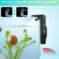 DaToo Mini Aquarium Chiller Small Fish Tank Fan Aquarium Cooling Fan - 1-6Gal - image 3