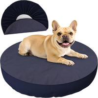 Dog Bed Covers Replacement Washable for Round & Donut Dog Bed 100% - Blue-45" x 45" x 11"