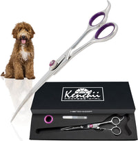 Kenchii Scorpion Dog Grooming Scissors 7in Curved - 7" Curved