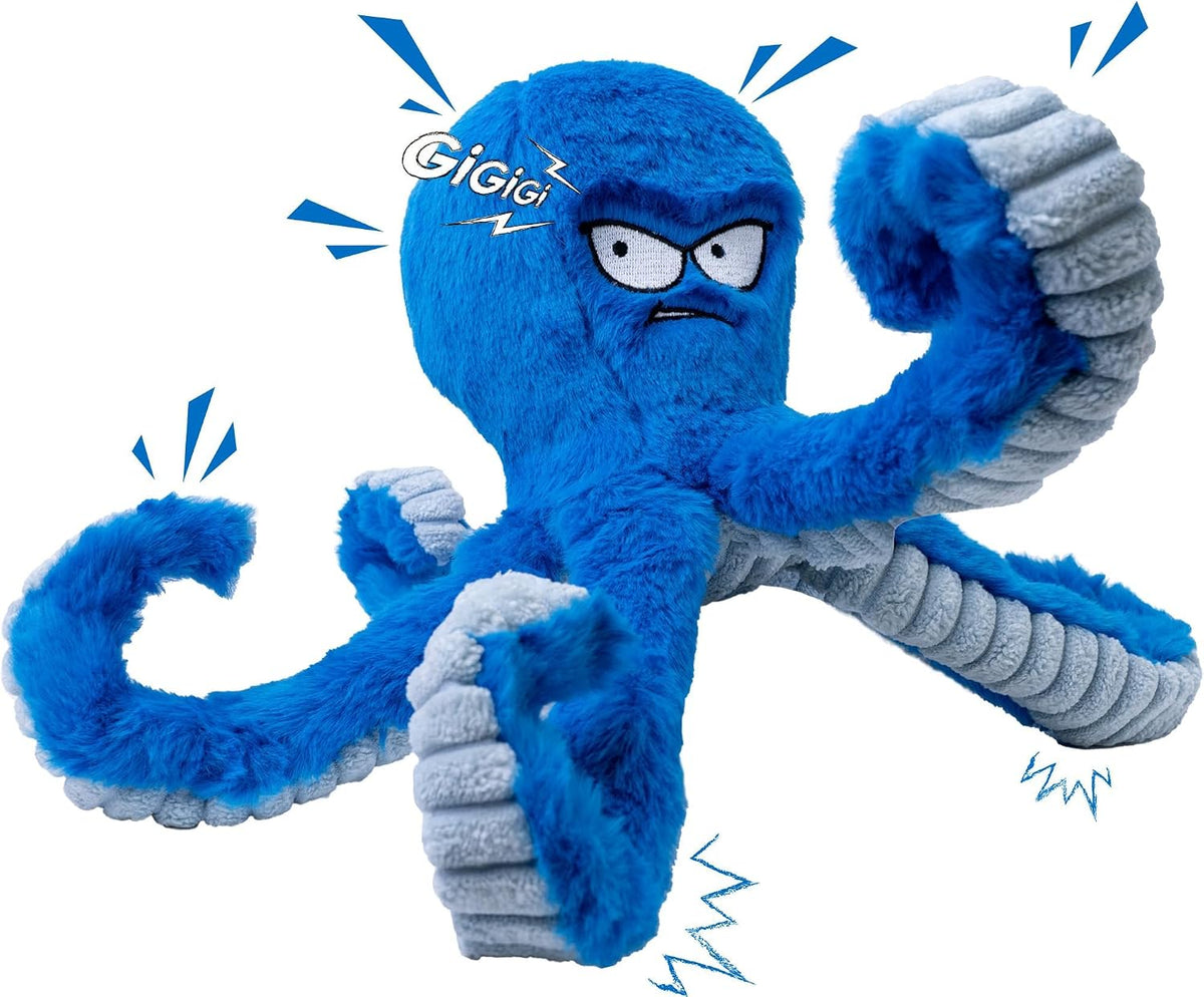 LEGEND SANDY Tough Dog Toys - 1 Pack Blue Octopus