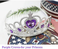 Princess Anna Costume Dress up Accessories for Girls Anna Cosplay - Purple Sofia - image 4