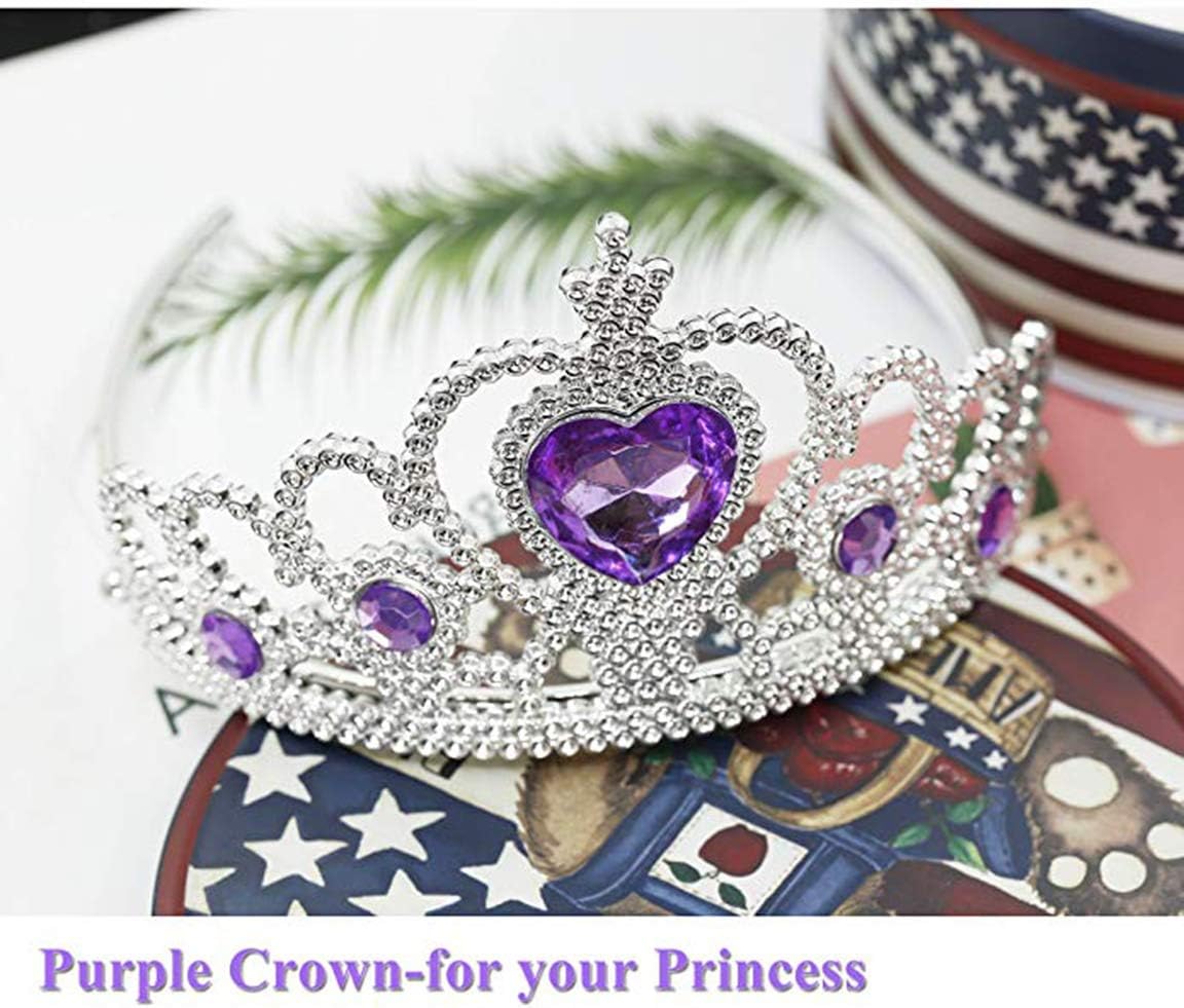 Princess Anna Costume Dress up Accessories for Girls Anna Cosplay - Purple Sofia - image 4