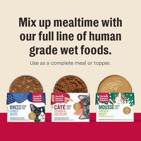 The Honest Kitchen Minced - Turkey, Chicken & Duck in Bone Broth Gravy Wet Cat Food, 5.5 oz (Pack of 12)