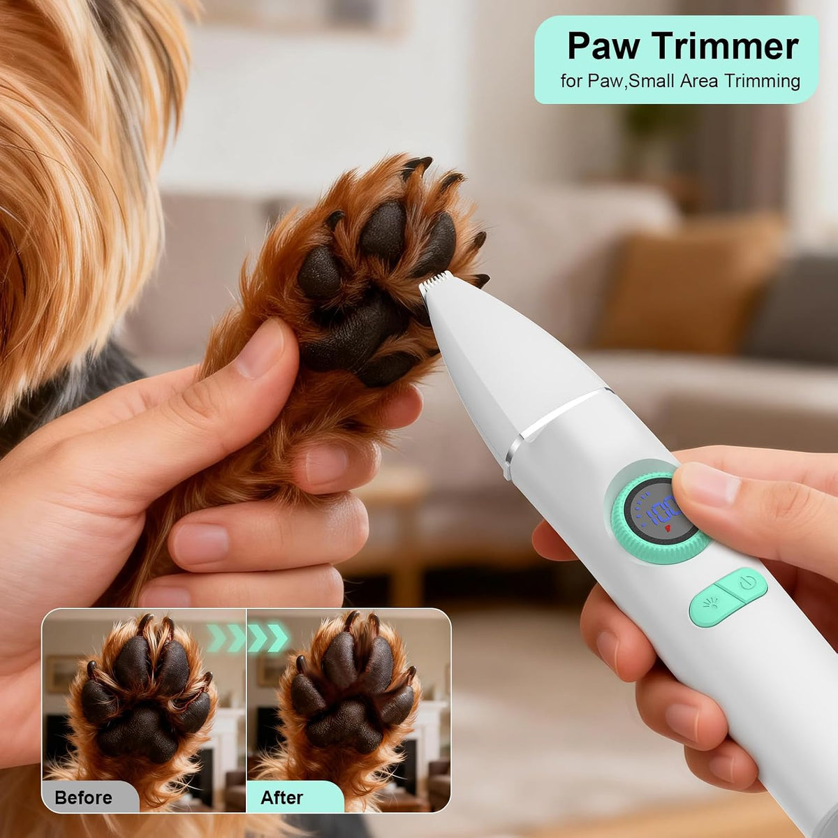 TBTeek Dog Grooming Clippers Kit Cordless Dog Trimmer for Small Dog - image 4