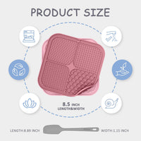 ChefAide 2 Pack Lick Mat for Dogs - Pink Berry - image 2