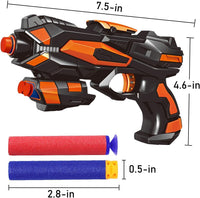 Pokonboy foam dart blaster 2 pack in orange and blue with 60 soft foam darts and wristbands - view 11