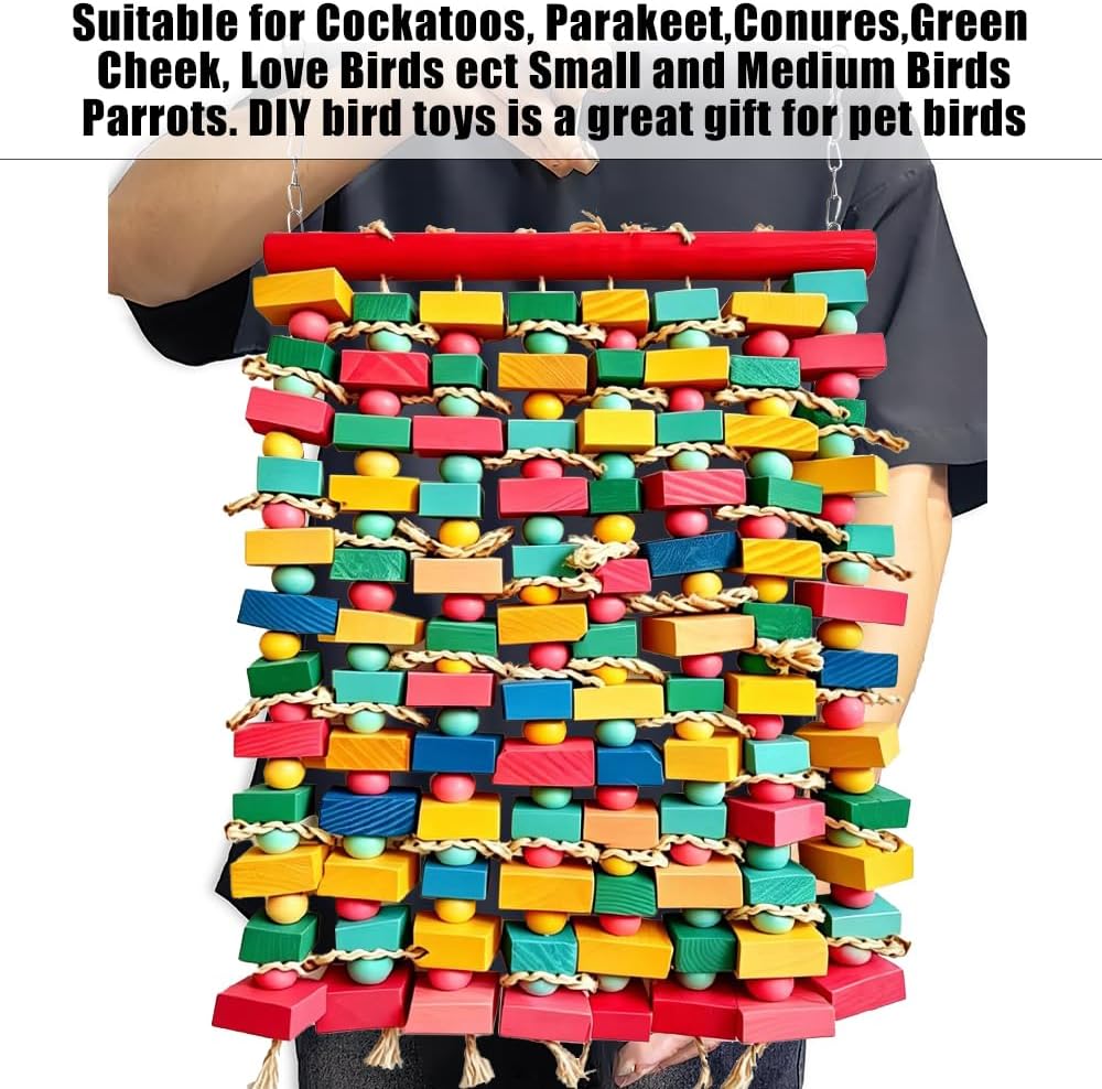 Extra Large Bird Toys for Macaws - COLORFUL - image 4