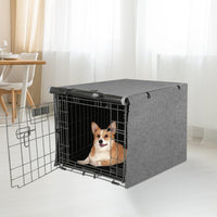 X-ZONE PET Dog Crate Cover Waterproof Kennel Cover - 30.0"L x 19.0"W x 21.0"H / GREY - image 2