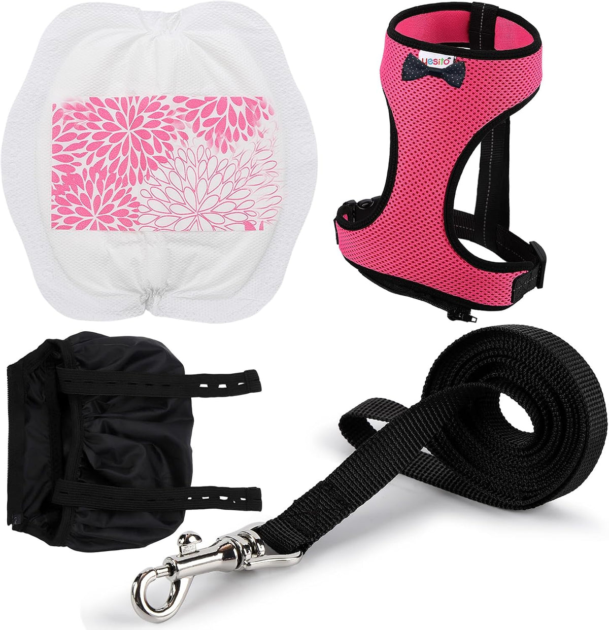 Adjustable Chicken Harness Diaper - Medium / Pink