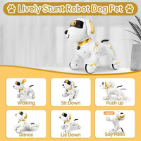 Dwi Dowellin Robot Dog Toy - Gold - image 2