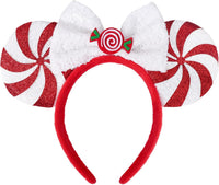 ETLUK Mouse Ears Headband - Candy Red