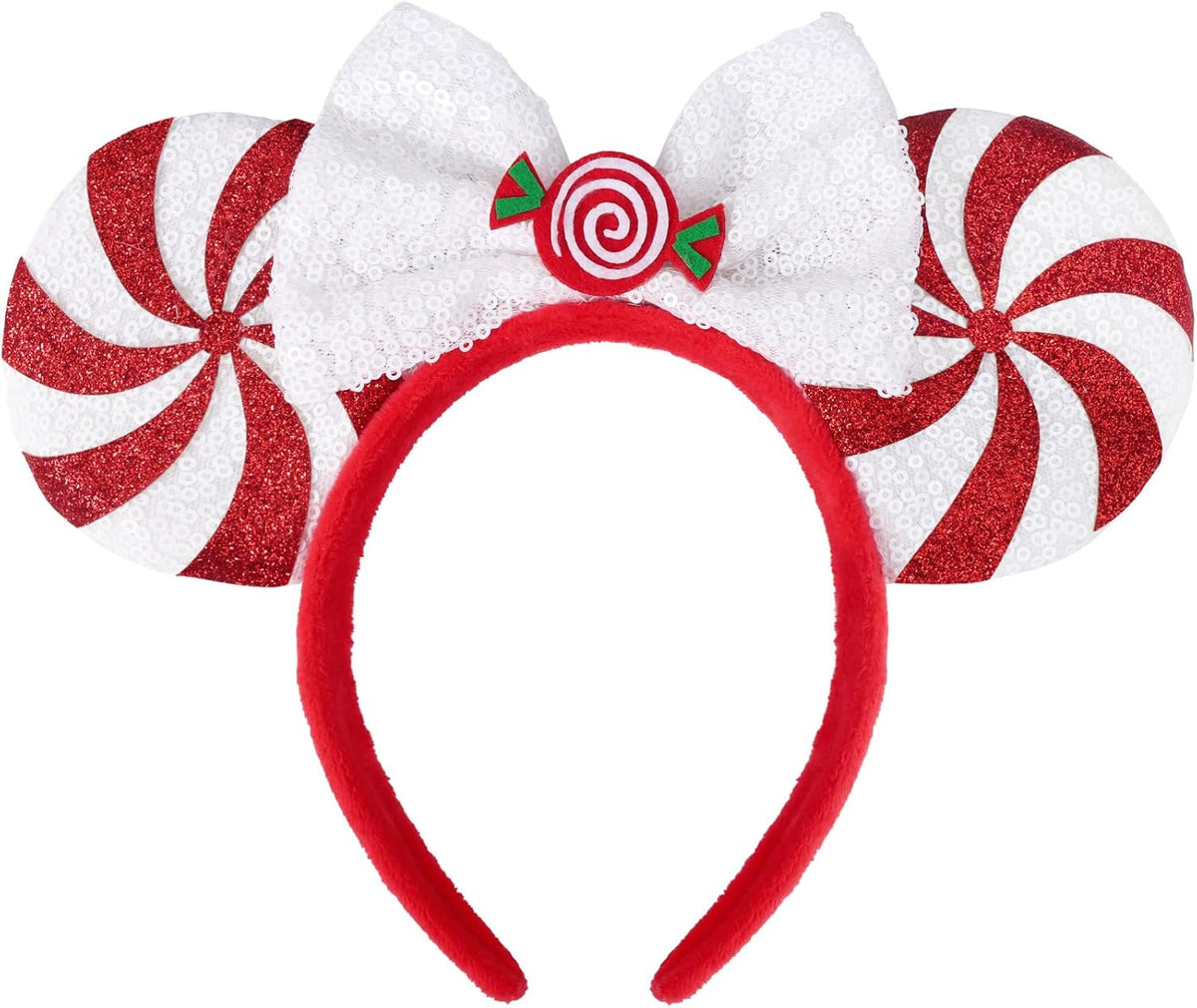 ETLUK Mouse Ears Headband - Candy Red