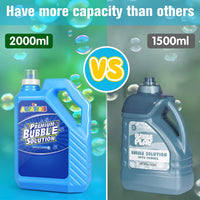 Bubble Solution Refill - 70 OZ Non-Toxic Pre-Mix Refill for Bubble Machine – Fun for Kids & Family - Blue-70 Ounce - image 3