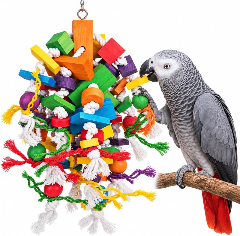 KINTOR Large Parrot Chew Toy - Waterfall