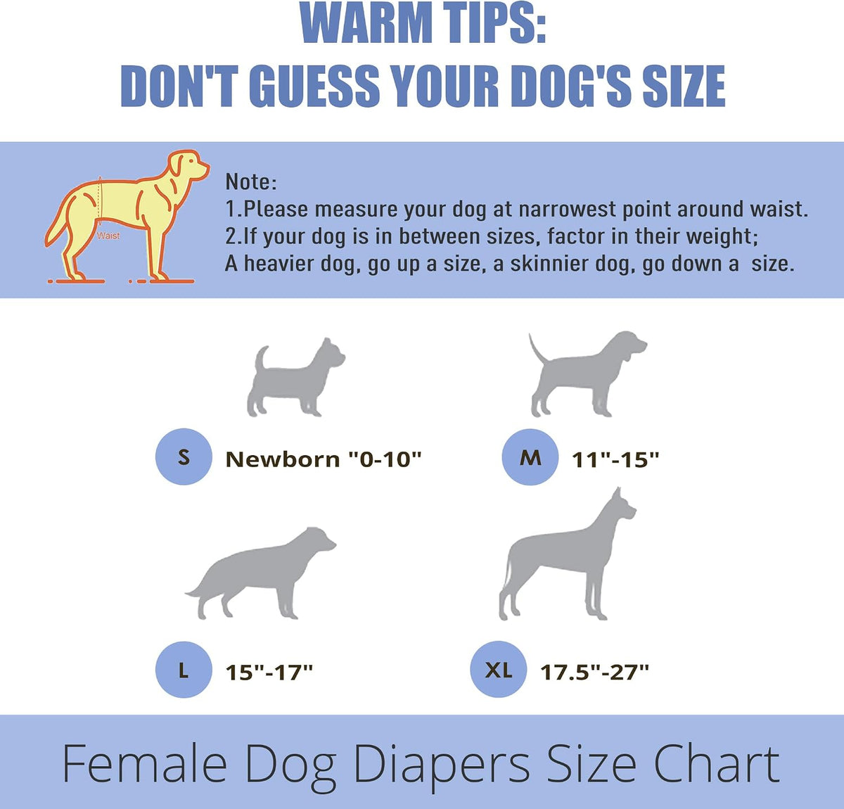 wegreeco Dog Diapers Female - X-Large (Pack of 3) / Classic Jeans - image 3