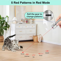 TBTeek Cat Toys, Rechargeable, 3 Light Modes & 5 Fun Patterns – Essentials for Cats - 2pcs red light - image 4