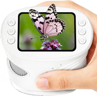 4K 1000X Handheld Digital Microscope for kids 2.0" IPS Screen – Fun for Kids & Family - White