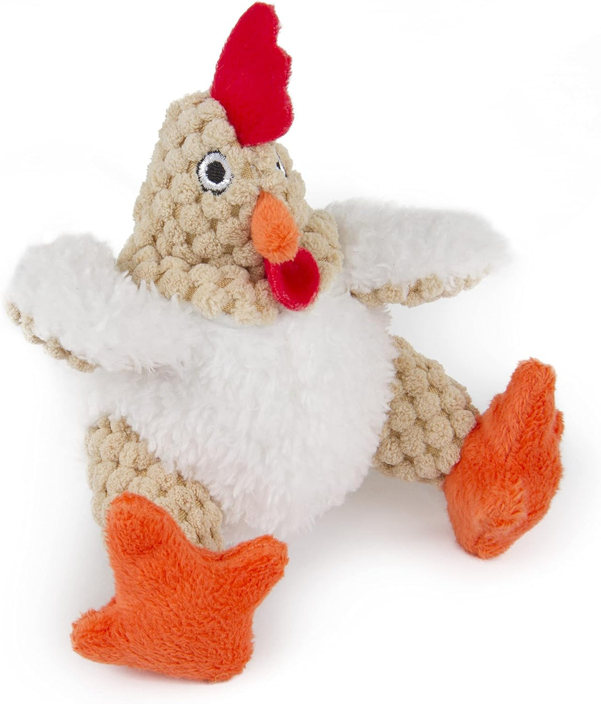 goDog Checkers Fat Rooster Squeaky Plush Dog Toy - Mini - image 4