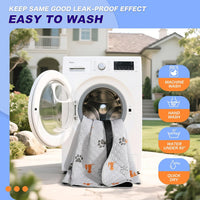Washable Pee Pads for Dogs, Waterproof - Orange / 65"x48" (Pack of 1) - image 3