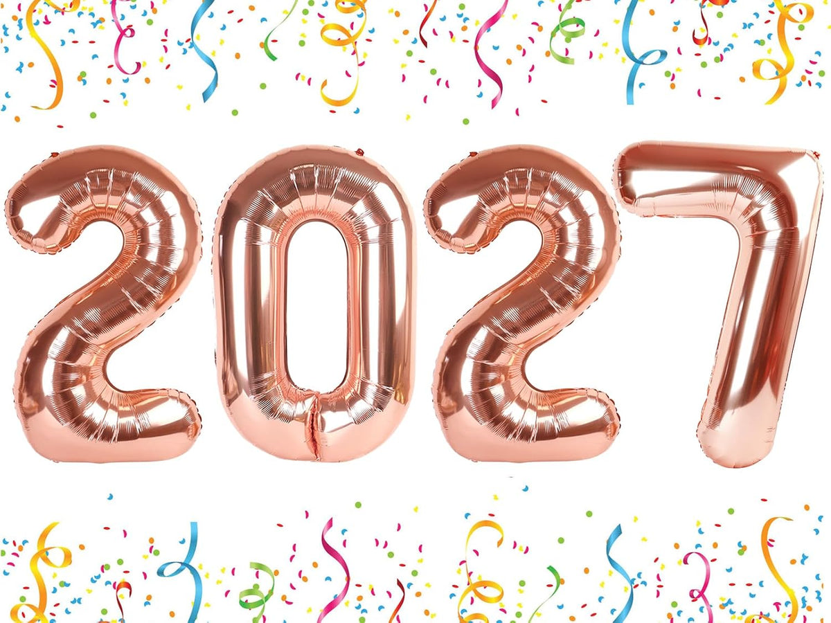 Number Balloons Blue 7 Balloon Numbers 40 inch for 7th Birthday - Rose Gold / Number 2026