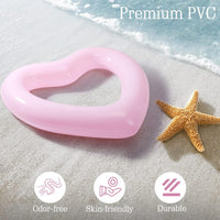 HeySplash Pool Floats, Inflatable Pool Floaties for Adults – Fun for Kids & Family - A-Pink - image 3