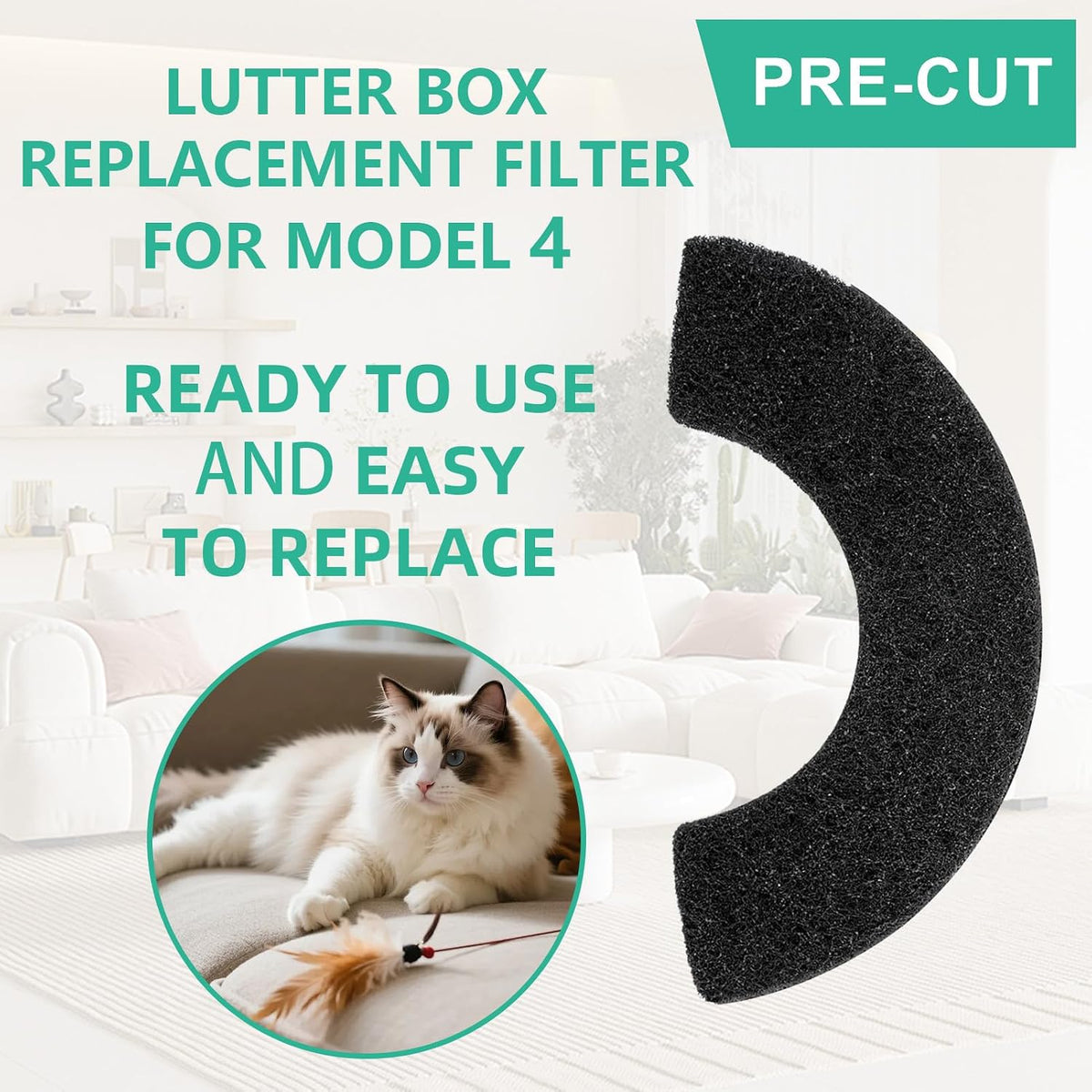 8Pcs Carbon Filters Compatible with LR 4 - 0.5IN L4 Filters - image 3