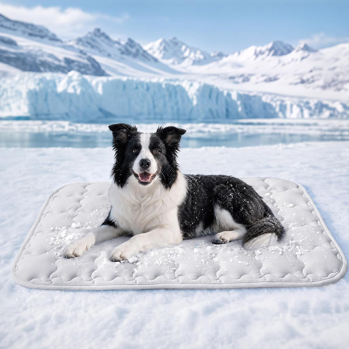 Luciphia Dog Cooling Mat, Q-MAX>0.5 Non-Slip Self-Cooling Pad for Pets – Essentials for Dogs - Light Grey / 40x60 inches