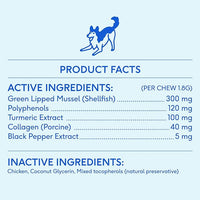Native Pet Pain Relief for Dogs - Collagen for Dogs Promotes Joint Health, Reduce Inflammation & Stiffness - Senior Pup Joint Supplement - Natural Pain Reliever for Active & Aging Pets - 30 Chews