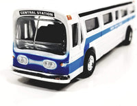 Showcast white New York City Central Station passenger bus, 6 inch diecast model - view 2