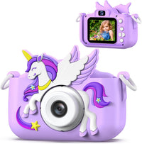 Dinosaur Kids Camera for Boys Girls - Purple