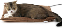 Outdoor Cat Heating Pad, 15.7" x 11.8", 30W, Grey – Essentials for Cats - Brown / 19.7"L x 15.7"W