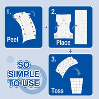 Disposable Dog Diaper Booster Pads XS - Paws / XS - (100 Count) - image 4