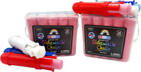CocoNut Outdoor jumbo sidewalk chalk bucket with 40 thick chalk sticks in 7 colors - view 2