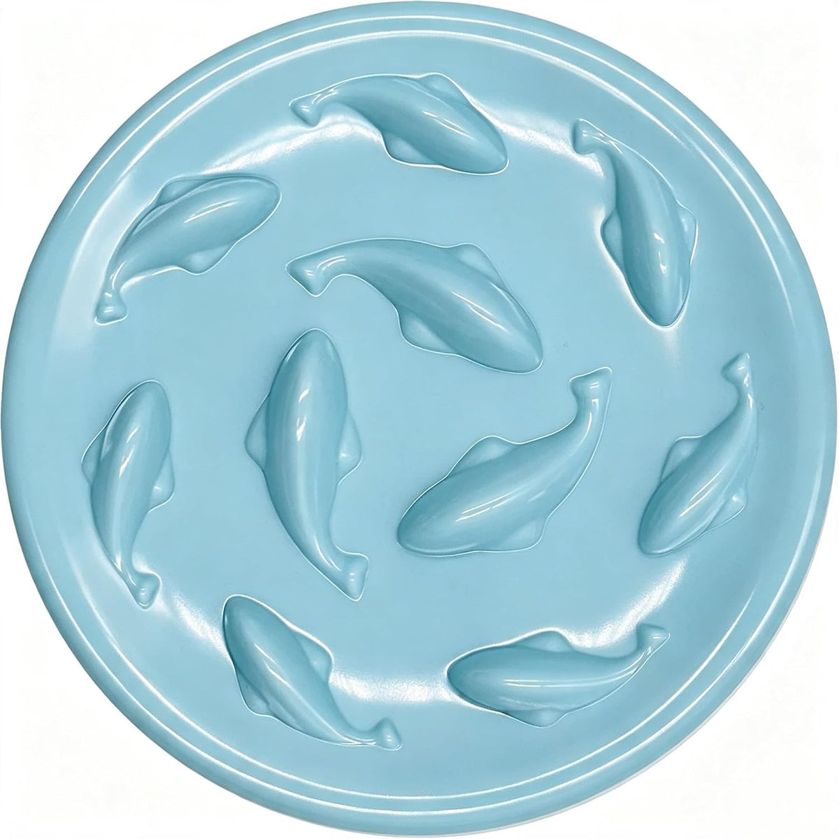Slow Feeder Bowl for Cats and Small Dogs - Blue