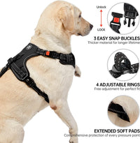 NESTROAD Dog Harness for Medium Sized Dog - Black / X-Large - image 4